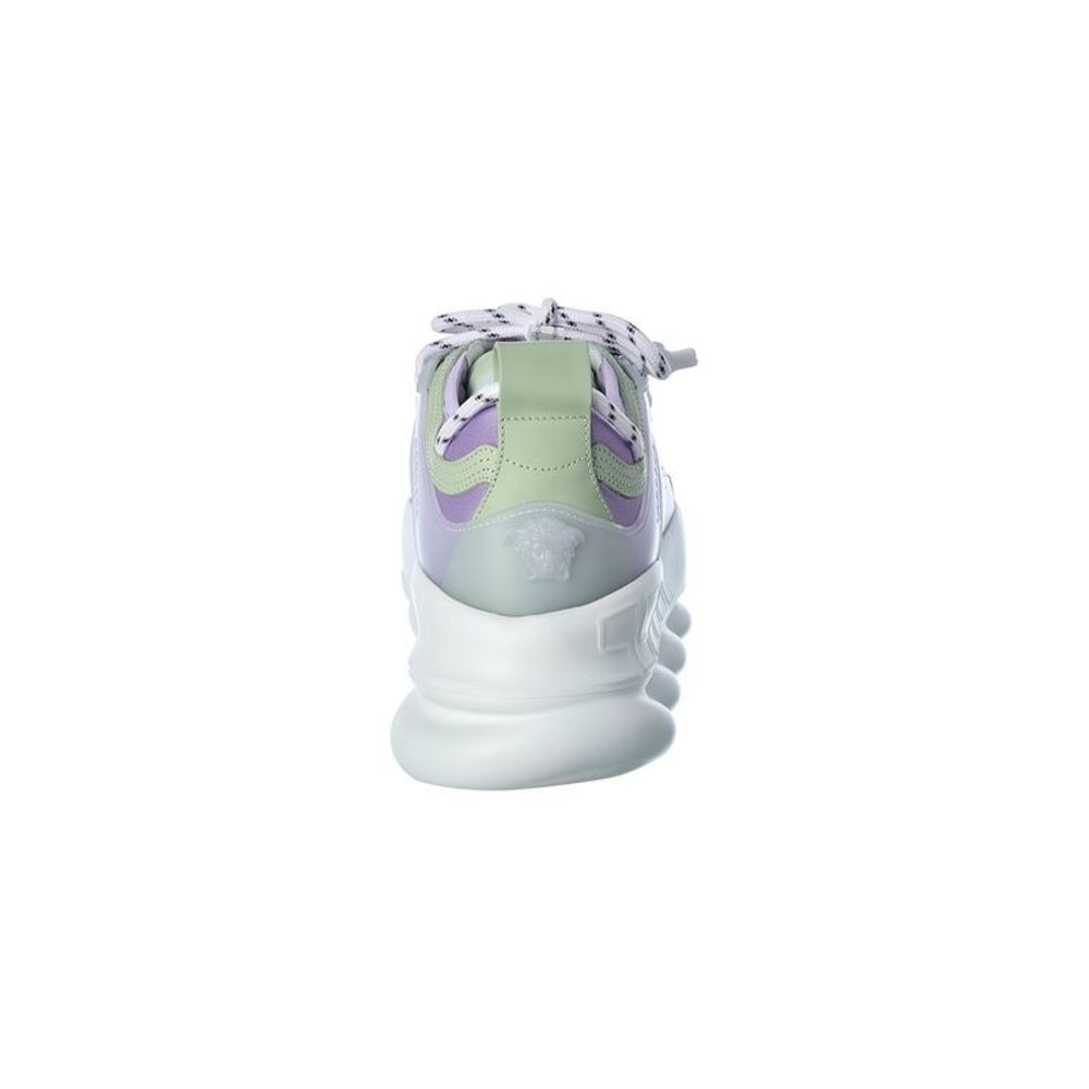 Versace Chain Reaction Suede & Mesh Sneaker, Purple - Picture 3 of 5